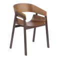 Luxusná drevená jedálenská stolička Vita Naturale v modernom štýle s tvarovanou opierkou a sedákom