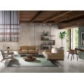 Moderná obývačka zariadená s nábytkom Vita Naturale s teplým prírodným nádychom