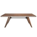 Premeňte svoj jedálenský priestor s luxusným dreveným jedálenským stolom Vita Naturale v hnedej farbe