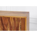 Vidiecky príručný stolík Bareo z masívneho palisandrového dreva v hnedom vyhotovení s poličkami 43cm