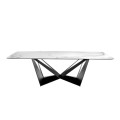 Luxusný moderný jedálenský stôl Urbano biely mramor obdĺžnikový 260cm