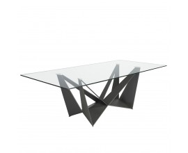 Luxusný jedálenský stôl Urbano obdĺžnikový sklenený 180-240cm