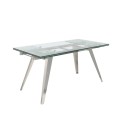 Luxusný rozkladací jedálenský stôl Urbano sklenený 160-240cm
