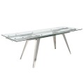 Luxusný rozkladací jedálenský stôl Urbano sklenený 160-240cm