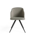 Zamilujte sa do moderného nábytku s jedálenskou stoličkou Urbano so sivým textilným čalúnením