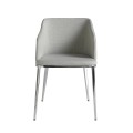 Zažite moderný komfort so štýlovou jedálenskou stoličkou Urbano v sivom chrómovom prevedení