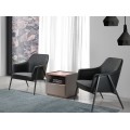 Štýlový moderný nočný stolík Forma Moderna je dokonalý doplnok do moderne zariadenej obývačky ku čiernym čalúneným kreslám