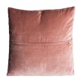 Dizajnový vankúš Karmen s ružovým bavlneným poťahom 50cm