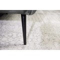 Moderná zamatová sedačka Vermont v tmavo sivej farbe na čiernych nožičkách s prešívaním 225cm