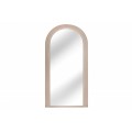 Art deco dizajnové zrkadlo Swan oblúkového tvaru s béžovým kaskádovým rámom 160cm