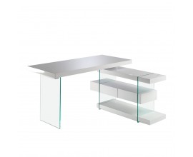 Moderný pracovný stôl Forma Moderna so sklenenými nožičkami 140cm