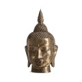 Dizajnová orientálna busta Buddhy z bronzu v zlatom prevedení