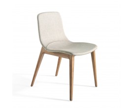 Jedálenská stolička Forma Moderna z masívu krémová 78cm