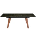 Luxusný rozkladací jedálenský stôl Forma Moderna čierny mramor 180cm