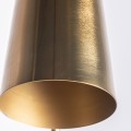 Dizajnová stojaca lampa Amira II v art deco štýle zlatej farby s konštrukciou z kovu 164cm