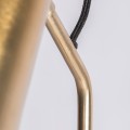 Dizajnová stojaca lampa Amira II v art deco štýle zlatej farby s konštrukciou z kovu 164cm