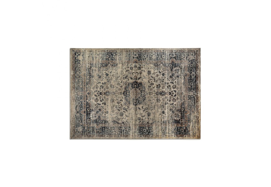 Dizajnový ornamentálny koberec Samira obdĺžnikového tvaru v hnedej farbe s vzorovaným motívom