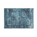 Obdĺžnikový modrý koberec Cassio s ornamentálnym vzorom