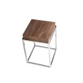 Dizajnový príručný stolík Forma Moderna s chrómovou podstavou 61cm