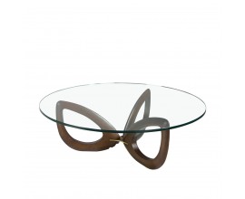 Moderný okrúhly konferenčný stolík Forma Moderna zo skla 120cm