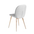 Minimalistický dizajn s luxusným nádychom vďaka zlato zafarbeným nožičkám stoličky Forma Moderna