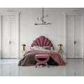 Exkluzívna spálňová zostava Pink dreams v ružovej farbe zo zamatu