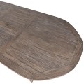 Klasický masívny jedálenský stôl Credence na záhradu z teakového dreva oválneho tvaru 244cm