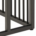 Dizajnový príručný stolík Industria Marbleux s čiernou kovovou podstavou a mramorovou doskou