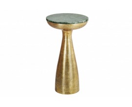 Dizajnový príručný stolík Elements okrúhly zlatý 57cm