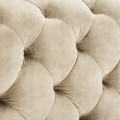 Elegantná chesterfield manželská posteľ Modern Barock so zamatovým krémovým čalúnením 180x200