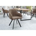 Dizajnová vintage stolička Lucca taupe