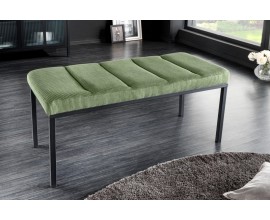Dizajnová čalúnená lavica Soreli zelený menčester 80cm
