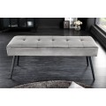 Zamilujte si moderný nábytok s dizajnovou lavicou Soreli v originálnom sivom zamatovom vyhotovení