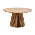 Dubový okrúhly jedálenský stôl Davidson v hnedej farbe 140cm