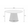 Moderný jedálenský stôl Davidson z dreva okrúhly hnedý dub 120cm