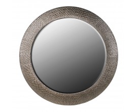 Moderné nástenné okrúhle zrkadlo Bolleto s ozdobným vzorovým rámom 137cm