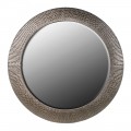 Moderné nástenné okrúhle zrkadlo Bolleto s ozdobným vzorovým rámom 137cm