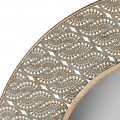 Kovové filigránové zrkadlo Loran okrúhleho tvaru