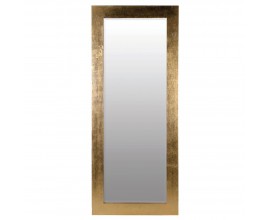 Vintage zrkadlo Barrata v obdĺžnikovom tvare so zlatým rámom z kovu 209cm