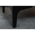 Dizajnový nočný stolík Velouria v tmavosivej farbe so zamatovým čalúnením 50 cm