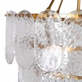 Art deco luxusný luster Sveline so zlatou kovovou konštrukciou a krištáľovým zdobením 104cm