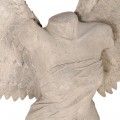 Dizajnová socha anjela Antic rome zo živice v prírodnej krémovohnedej farbe 202cm