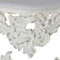 Barokový konzolový stolík s vintage nádychom Selin v bielej farbe 82 cm 