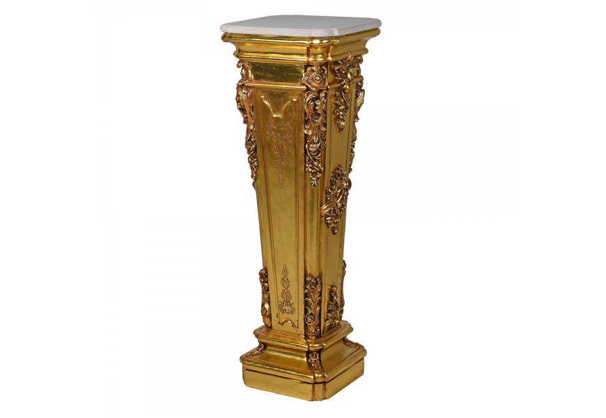 Zlat&yacute; kv&aacute;drov&yacute; podstavec v barokovom &scaron;t&yacute;le Renir 117 cm 