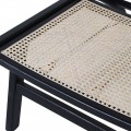 Čierna ratanová stolička v čínskom štýle Eyson 83 cm