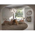 Luxusná dizajnová jedálenská stolička Vita Naturale z dreva a ekokože