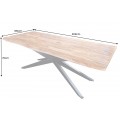 Industriálny jedálenský stôl Steele Craft zo sheeshamového dreva s nožičkami v tvare hviezdy 240 cm