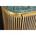 Luxusný art deco príborník Marmolla Verde s mramorovou doskou zlatý 160 cm