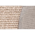 Dizajnový ručne tkaný okrúhly koberec Ola Natura s vlnou béžová 150 cm