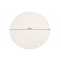 Dizajnový ručne tkaný okrúhly koberec Ola Natura s vlnou béžová 150 cm